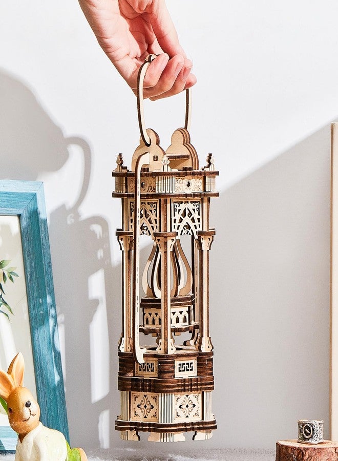 Foyucool 3D Wooden Puzzle for Adults, DIY Lantern Model Kit, Creative Assembly Model Building Kits to Build for Adults and Teens, DIY Assembly Puzzle, Woodcraft Kit for Christmas Day - Image 5
